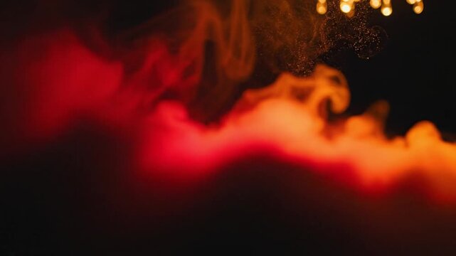 Dynamic colorful smoke effects studio abstract visuals dramatic lighting close-up perspective creative concept for art and design