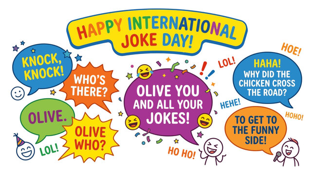 Happy International Joke Day - Funny Sayings and Icons