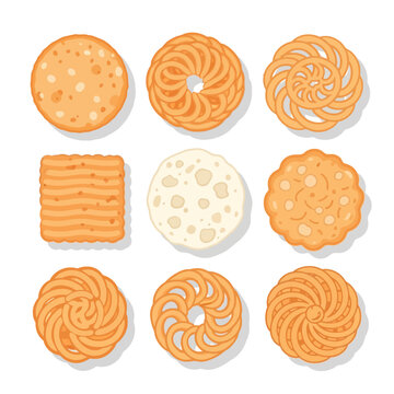 Assorted Indian Snacks Collection - Crispy Savory Rings and Crackers