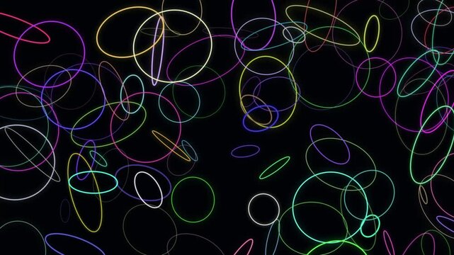 Neon brain synapse network animation loop neon brain animation