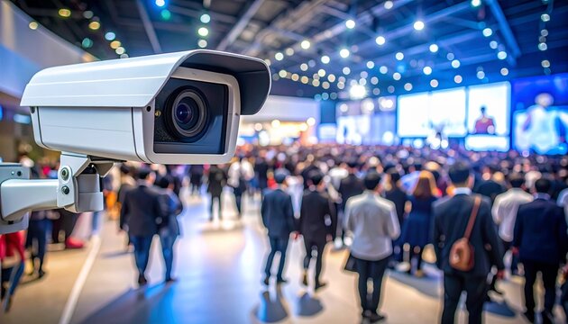 surveillance, cameras, event, venue, security, crowd, monitoring, entry, safety, attendees, staff, public, access, protection, cctv, control, environment, secure, prevention, vigilance, gathering, che