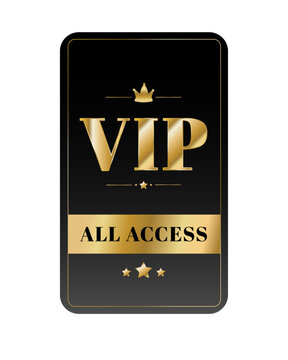 Luxury VIP All Access Pass Template 