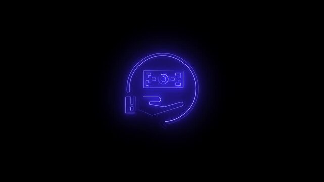 Neon Green Cloud Server Hosting Network Infrastructure Data Storage Concept cloud computing