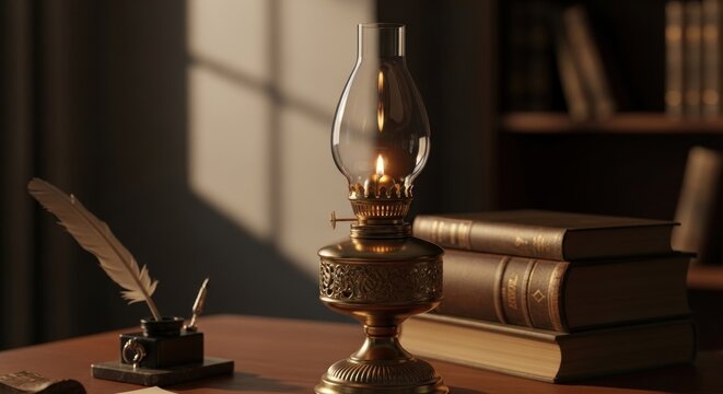 old book and pen