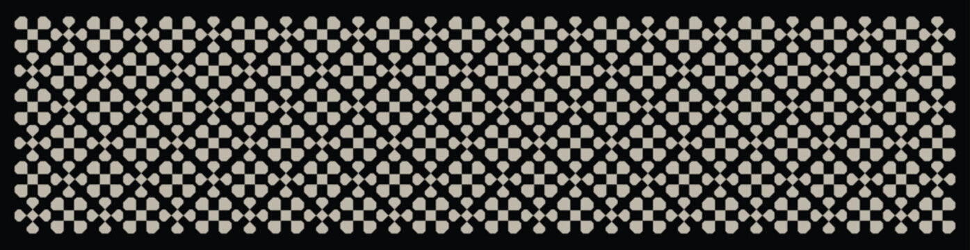  Geo florals cream black timeless wallpaper, fabric, home decor pattern.