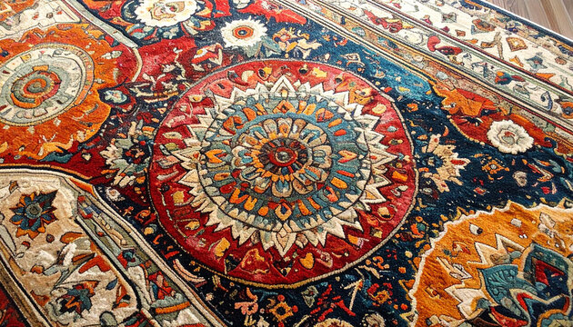 Intricate oriental rug pattern