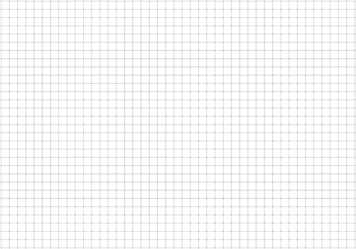 Wide squared black grid paper. Grid texture on white background. Blank notebook sheets. Typographical template for notebooks production. School backdrop. Mathematics pattern.