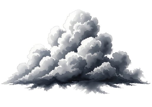 Majestic cumulus clouds forming a dramatic sky scene