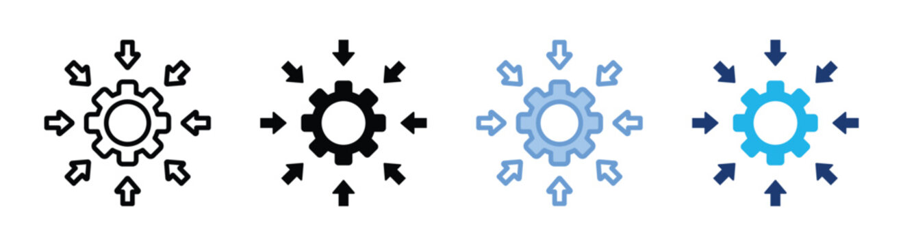 Reduce icon set multiple style collection