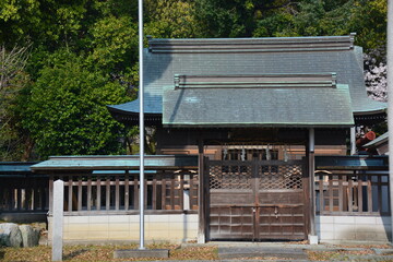 Fototapeta premium 福岡県 柳川市の三柱神社