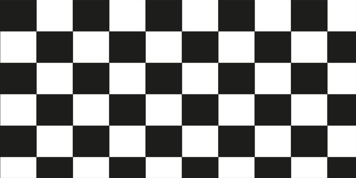 Chess board with white background template.