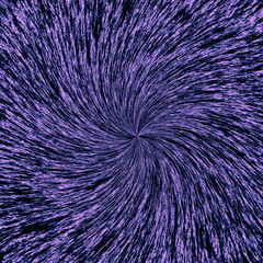 Fototapeta premium Abstract Violet Spiral Fur Texture Background with Soft Motion Pattern and Modern Energy Effect