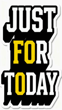 stiker hanya untuk hari ini