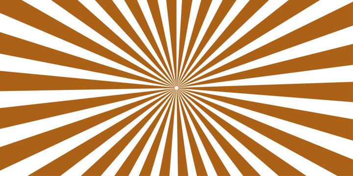 Radiating radial lines of rich brown and crisp white create a dynamic and mesmerizing visual effect, perfect for abstract backgrounds or graphic designs.