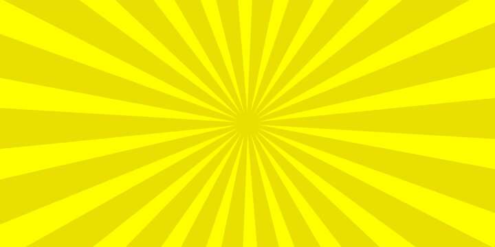 Orange Sunburst Pattern with yellow Background. Rays. Radial. Summer Banner. Exploding star burst texture japanese radius cartoon pattern abstract eps editable vector