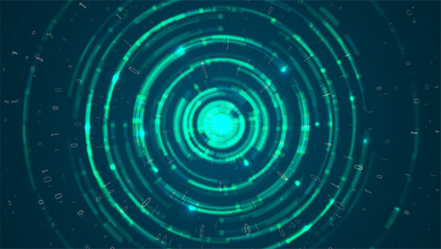 Abstract big data visualization. Big data code representation. Graphic concept for your design