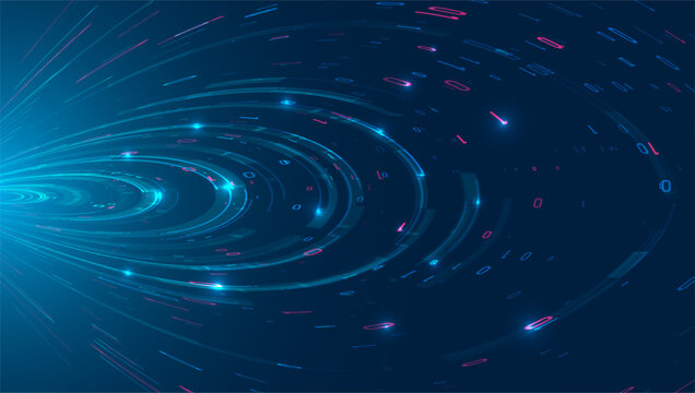 Abstract big data visualization. Big data code representation. Graphic concept for your design