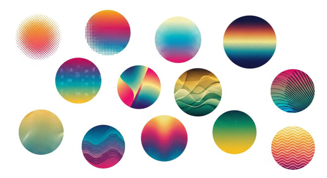 Color scheme circles. Color palette vector illustration. Colors spectrum wheel. Rainbow round diagrams. Complementary colors mixing circular infographic