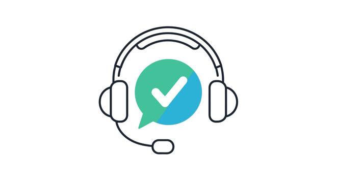 Customer service support call center icon.