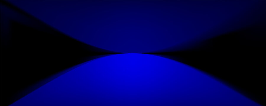 Abstract gradient podium background. blue empty 3d studio backdrop. Clean scene for product presentation mockup template. Vector illustration.