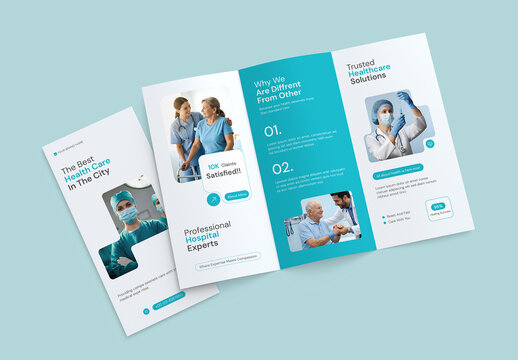 Healthcare Trifold Brochure Layout