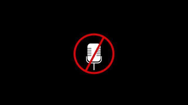 No recording sign.icon