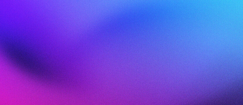 Vibrant grainy gradient background with purple and blue hues, soft abstract mesh texture with neon violet tones, aesthetic blurred colorful backdrop for modern digital design and web banners.