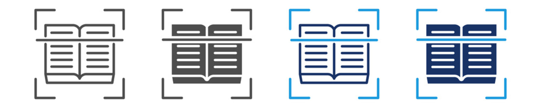 skimming icon set with multi concept