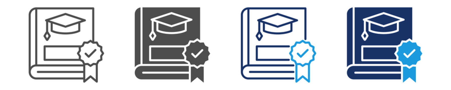 thesis statement icon set with multi concept