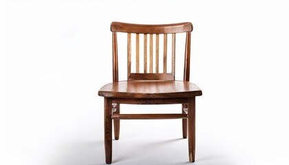 Fototapeta premium old wooden chair isolated on a white background