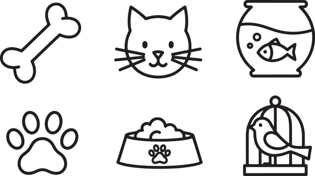 Black and white cat face icon.
