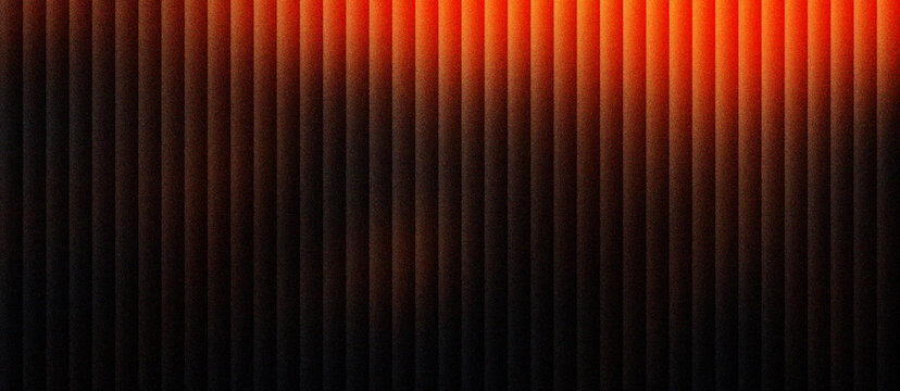 Abstract vertical lines background with orange light leak, dark textured wall with rhythmic parallel stripes, cinematic moody atmosphere for luxury branding and modern digital presentations.