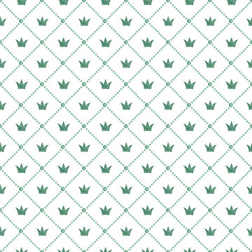 Watercolor Crown Diamond Pattern