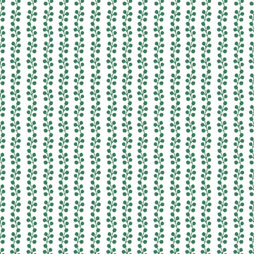 Floral seamless pattern. Watercolor background with green floral stripes .