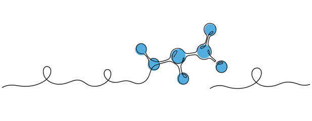 Fototapeta premium Chemical molecule illustration floating on white background. no editable strokes