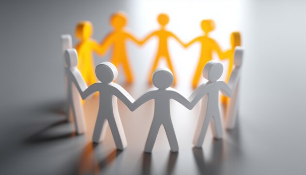 Collaborative Programming Team: Unity Logo Template For Human Unity Work. This Template Promotes Teamwork And Unity In Programming Projects.