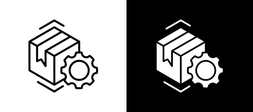 Production Control whiteblack icon