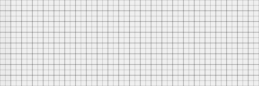 Abstract millimeter graph paper grid with squared bg. Geometric pattern for technical engineering school scale line measurement. Vector editable stroke seamless pattern. Lined blank for education.