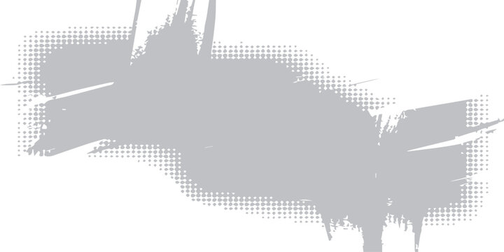 A vintage black and white vector illustration of a world map silhouette featuring a grunge halftone dot pattern and an artistic texture frame for business design