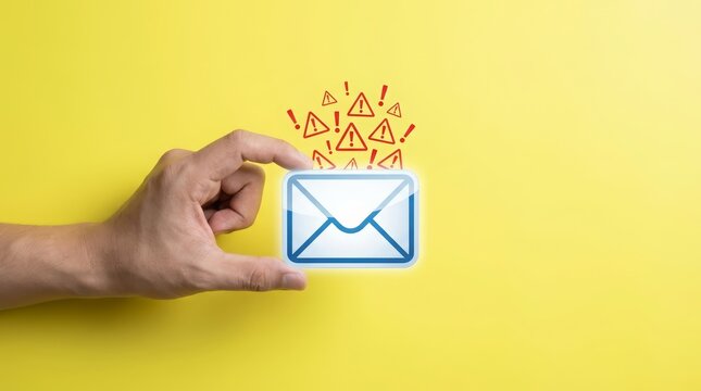 Inbox overload concept illustrating spam email stress and excessive digital communication