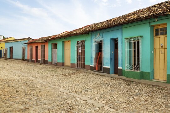 Modest dwellings in the colonial old town, Trinidad, Cuba