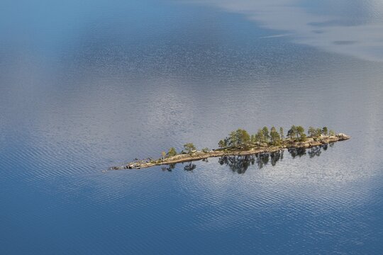 Forested island, Lake Pielinen, Koli National Park, North Karelia, Finland