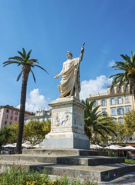 Monument to Napoleon Bonaparte, Place Saint Nicolas, Bastia, Haute-Corse, Corsica, France