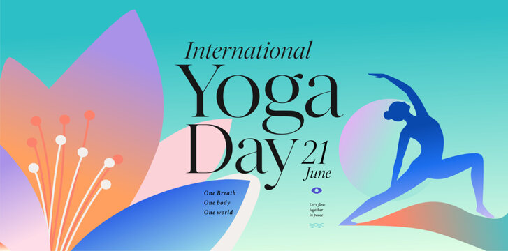 21, abstract, art, asana, background, balance, banner, body, breathing, calm, card, chakra, day, design, elements, event, exercise, female, fitness, flexibility, floral, flower, flyer, gradient, healt