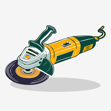 Angle Grinder Tool Illustration