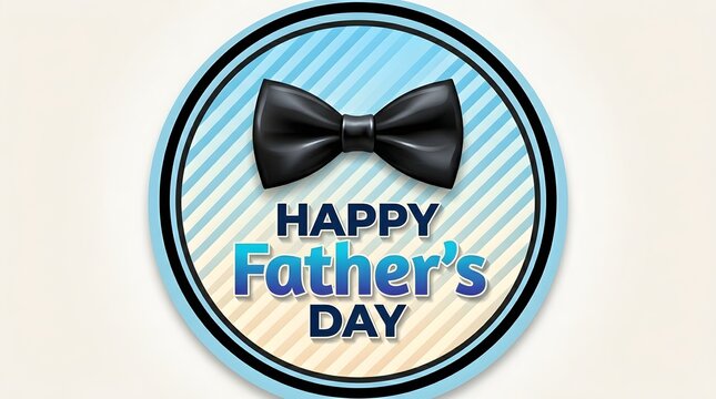 Happy father's day greeting with bow tie
