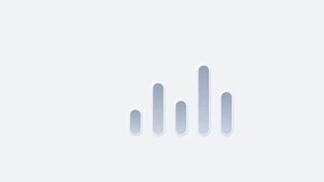 Minimalist Clean Equalizer Audio Waveform Column Bar Chart Animation