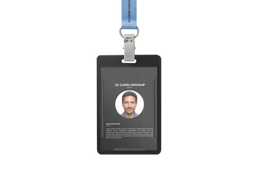 ID Card Mockup Realistic Design for Brand Presentation and Marketing