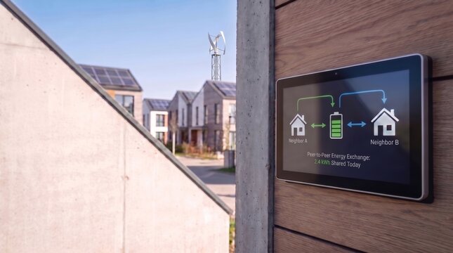 Interfaz digital t&aacute;ctil para sistema de energ&iacute;a compartida vecinal