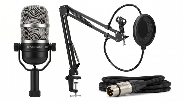 audio equipment recording studio music production boom arm pop filter audio cable xlr cable recording gear music gear audio gear studio equipment recording kit professional audio